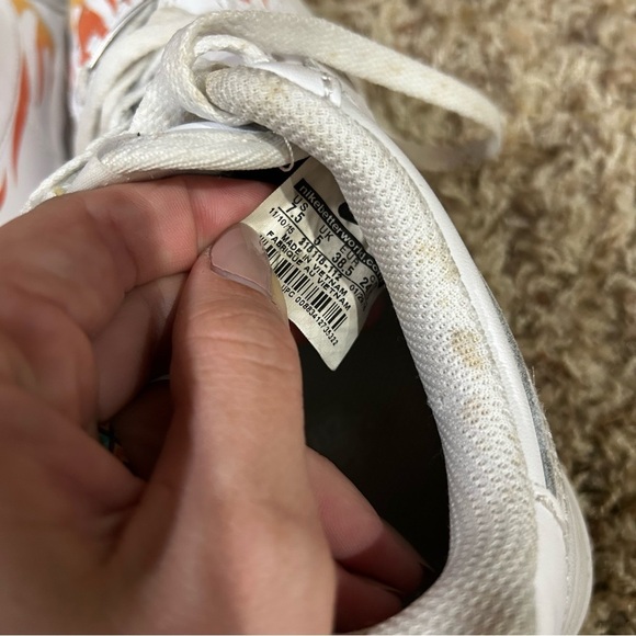 Nike Air Force 1 Women’s Size 7.5 Custom Flame Preowned 315115-112 - Picture 7 of 10